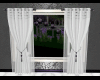 White Curtains W/Purple