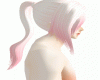 pale pink ponytail