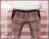 G|Brown Plaid Pants