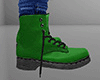 Green Combat Boots / Work Boots (M)
