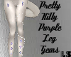 Pretty Purple Leg Gems