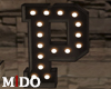 M! Dark Brown Letter P