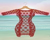 Dk Red Lace Cover Up RLS