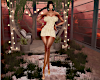 Ruffle Top Gold Dress