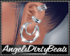 Silver hoop earrings