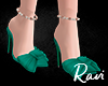 R. Yori Green Heels
