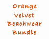 Orange V. Beachwear