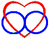 poly heart symbol small