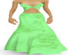 evening gown w/bow(green