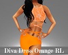 Diva Dress Orange Rl