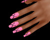 Pisces Pink Nails