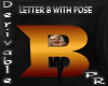 letter B w pose