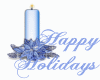 Blue Christmas Candles