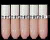 Silver Band French Nails