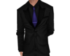 Purple tie- Black suit