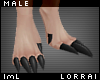 lmL Black Scaly Feet M