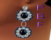 PB*Blue Sapphire Earring