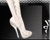 [W] White Leather Boots
