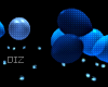 !!D Floor Balloons Blue