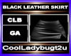 BLACK LEATHER SKIRT