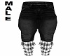 Swank Black Pants Male