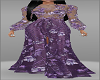 Purple Gown Floral