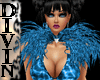 Electric Blue Feathers 