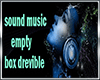 empty music box