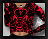 [K} red Crop sweater