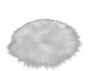 White Round Fur Rug