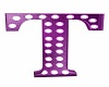 Purple Sign Letter T
