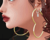 MxU-  Heart Gold earring