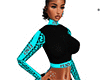 Fendi Teal Black Outfit