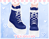 [T] Tied boots Navy