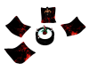 chill chairs red black