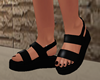 {PT} Black Sandals