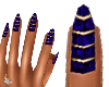 Midnight Blue long nails