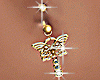 Gold Piercing Butterfly