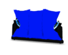 Blue/Blk Cuddle Couch