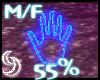 Hand Size 55% M/F