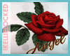 rose with angel text