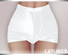 L* Disco Shorts White