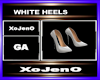 WHITE HEELS