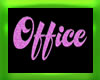 Office Sign Pink