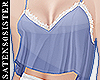 *S* Lace Tank | Blue