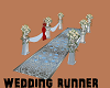 blue wedding runner