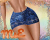❂ Denim Flower Skirt