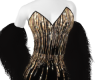 black and gold dress