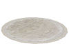 NZ Fur Round White Rug