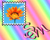 Orange Flower stamp